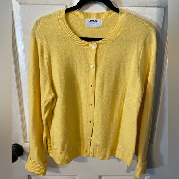 Old Navy Sweaters Warm And Cozy Yellow Cardigan Poshmark